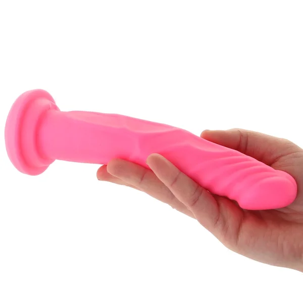 Neo - 7.5 Inch Dual Density Cock - Neon Pink