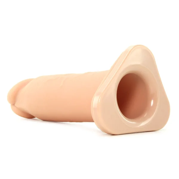 Fantasy X-tensions 8" Silicone Hollow Penis Extension - Vanilla