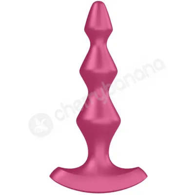 Satisfyer Lolli Plug 1 Red 5 7 Vibrating Silicone Anal Beads