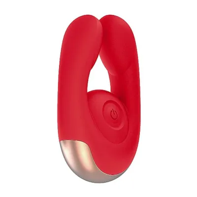 Dual Motor Clitoral Stimulator Fancy Red