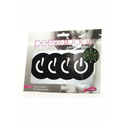 Glow In The Dark Power Button Pasties Various