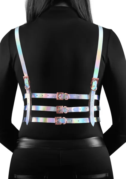 Cosmo Bewitch Chest Harness Small / Medium - Rainbow