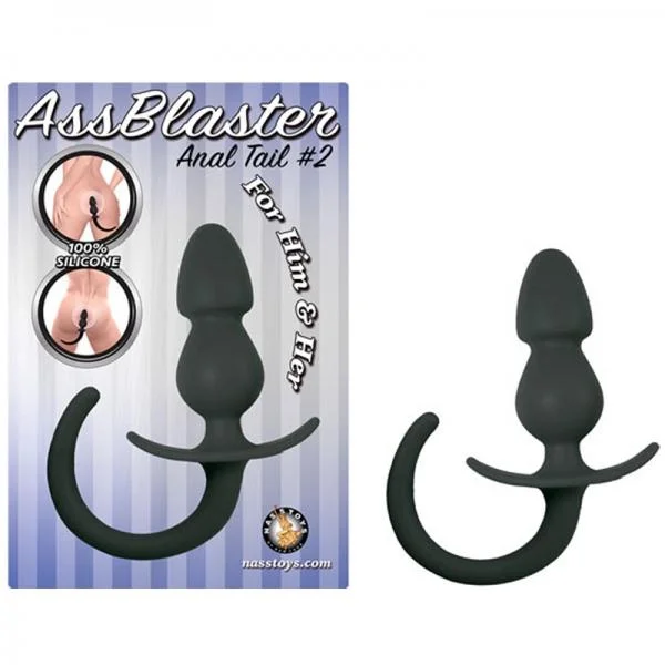 Ass Blaster Anal Tail 2 Black Butt Plug