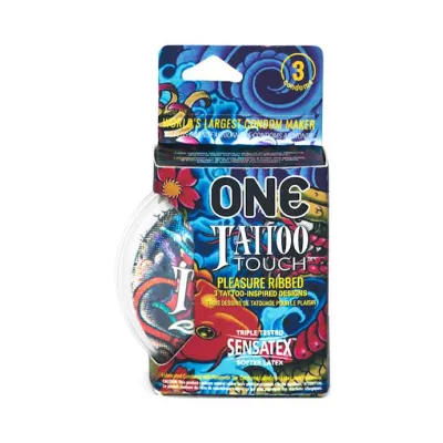 One Tattoo Touch Condoms 3 Pack 3