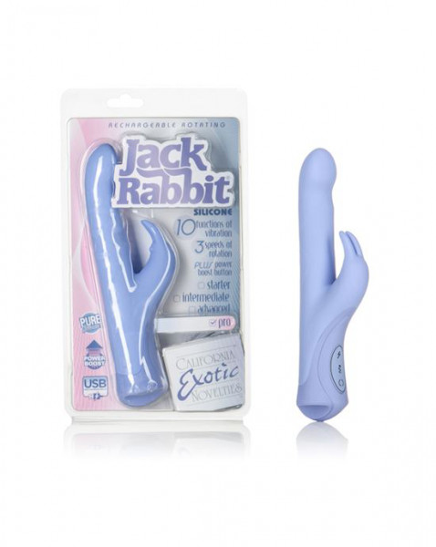 Rechargeable Rotating Jack Rabbit - Blue