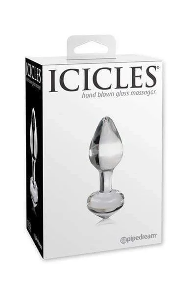 Icicles Glass Butt Plug No 44 - Clear