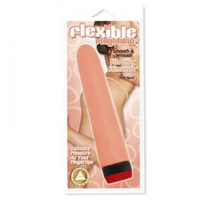 FLEXIBLE PLAYTHING 7 INCH VIBRATOR FLESH