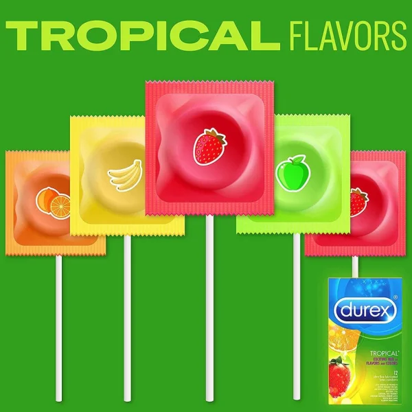 Durex Tropical Flavored Condoms | Oral Pleasure