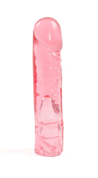 Vac-U-Lock 8" Crystal Jellies Pink Dong for Harnesses | Strap On Dildos
