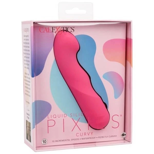 CalExotics Liquid Silicone Rechargeable Pixies Curvy Vibrator