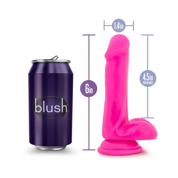 Au Naturel Bold Delight 6 inches Dildo Pink