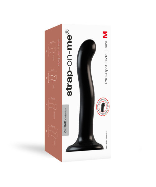 Strap-on-Me P&G Spot Dildo Medium Black