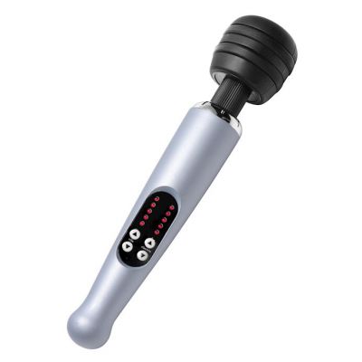 Ion Cordless Vibrating Estim Wand Massager Silver