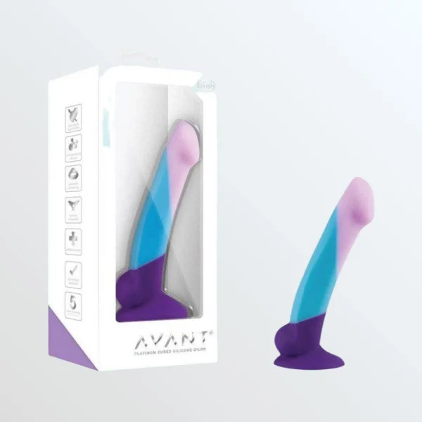 Blush Avant D16 Purple Haze Silicone Dildo with Suction Cup