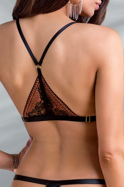 Casmir Mirella Lace & Satin Bra with Thong