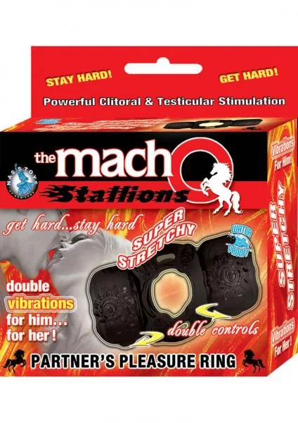 The Macho Stallions Partners Pleasure Ring Waterproof Black — image 4 of 4
