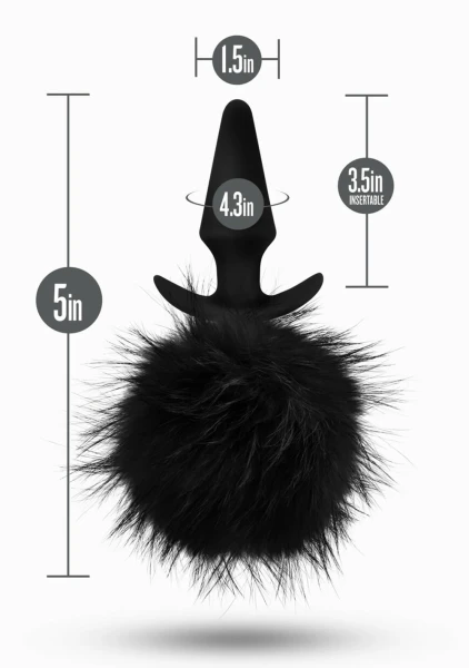 Anal Adventures Platinum - Rabbit Tail Plug — image 11 of 12