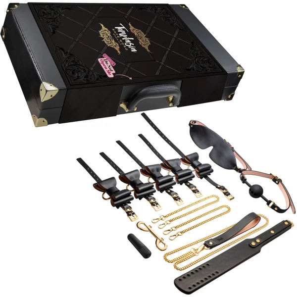 Temptasia Safe Word 9 Piece Bondage Kit With Suitcase