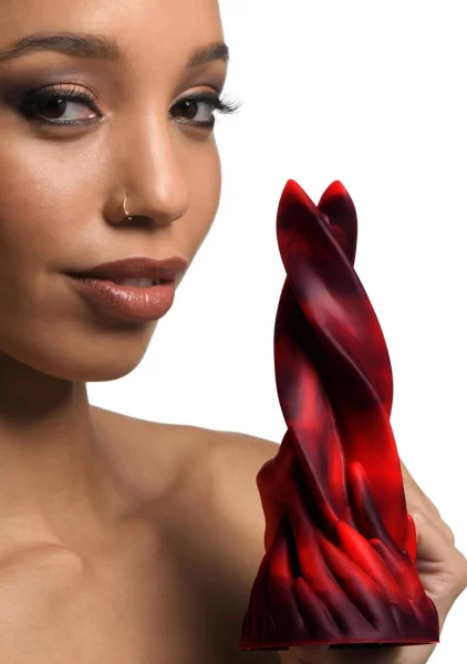 Hell Kiss Twisted Tongues 7.4" Silicone Suction Cup Dildo By Creature Cocks
