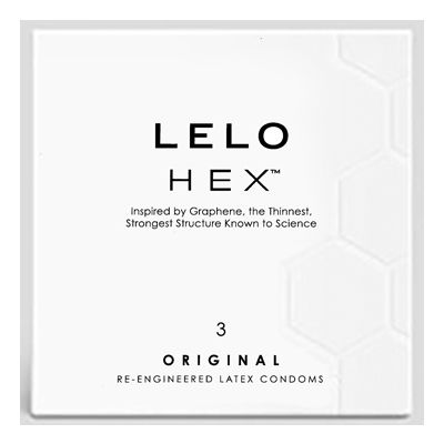 HEX Ribbed Condoms x3