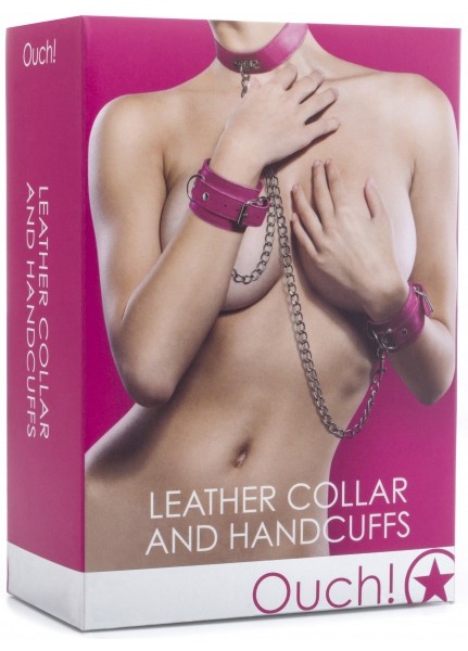 Leather Collar + Handcuffs