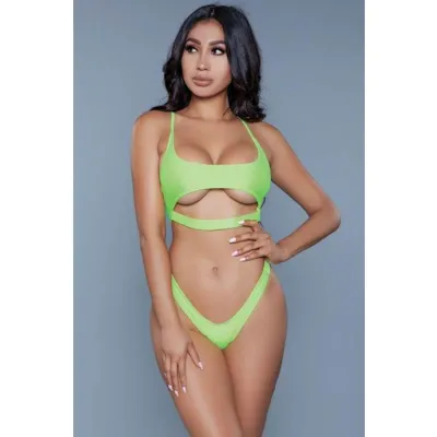 Gianna 2 piece Swimsuit Yellow X large