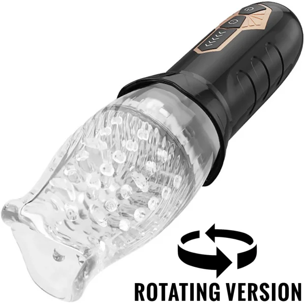 Cyclone Blowjob Rechargeable Rotating Vibrating Oral Sex Penis Masturbator