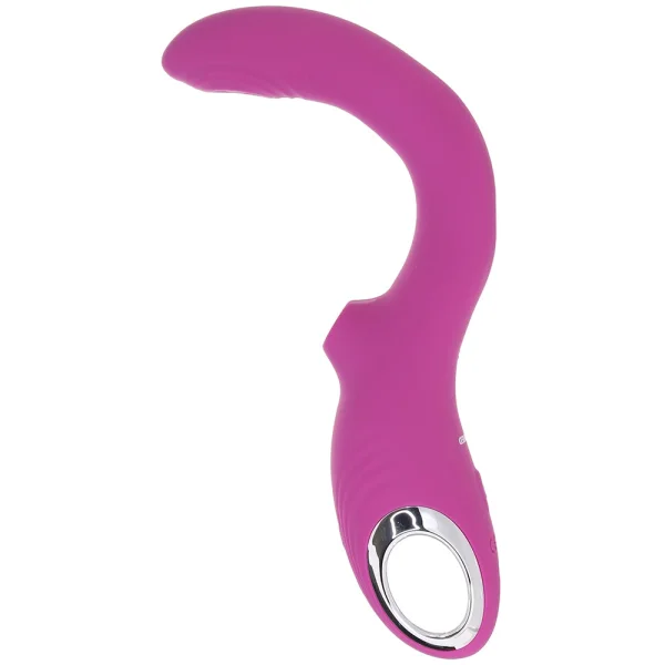 Strike A Pose Silicone Dual Stimulation G-Spot & Clitoral Vibrator With Suction By Evolved Novelties