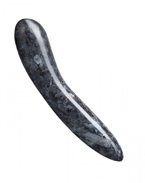 Laid D1 Stone Dildo Blue Pearl Larvikite - 8 Inch