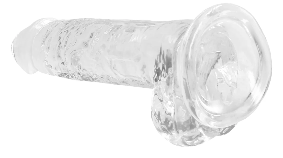 7 Inch Realistic Dildo With Balls - Translucent