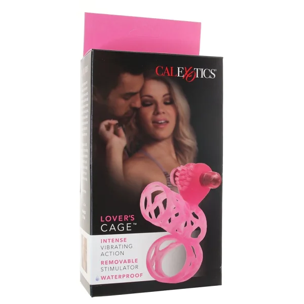 Lovers Cage Stretchy Cock Cage Comfortable Scrotum Cage - Pink