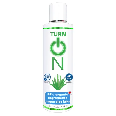 Turn on 95 Organic Ingredients Vegan Aloe Lube 6 Fl Oz