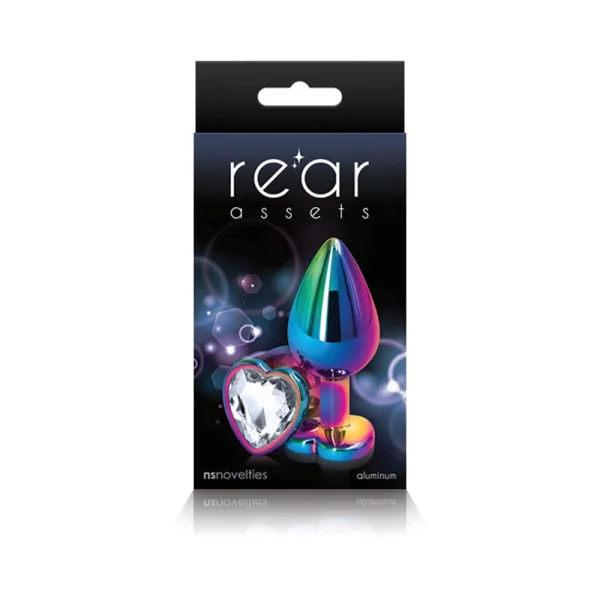 Rear Assets Mulitcolor Heart Medium Clear
