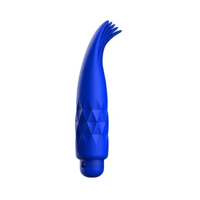 Bullets Discreet Luminous Zoe Abs Bullet With Silicone Sleeve 10 Speeds Royal Blue