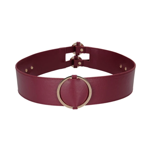 Ouch Halo Waist Belt S/m Burgundy