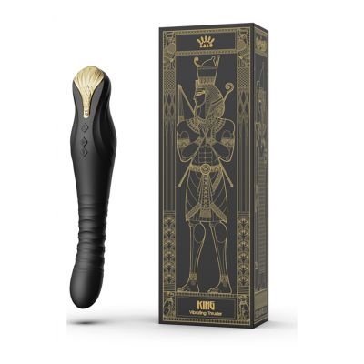 King Vibrating Thruster Obsidian Black Best G Spot Vibrator