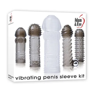 Kit Vibrating Penis Sleeve Kit Smoke Clear