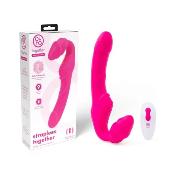 Women's Lingerie: Together Strapless Remote Control Vibrator Pink