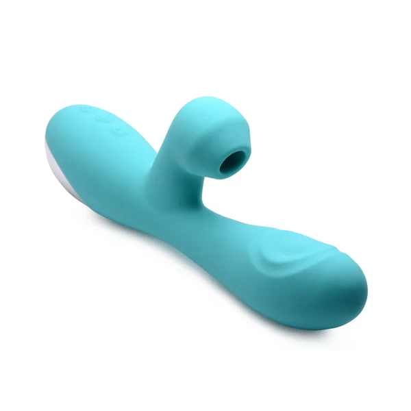 Shegasm 5 Star 10x Silicone Suction & Pulsing Rabbit - Teal — image 16 of 21