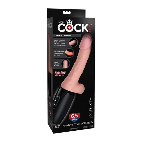King Cock Thrusting Cock  6.5 Inch With Balls — image 9 of 12