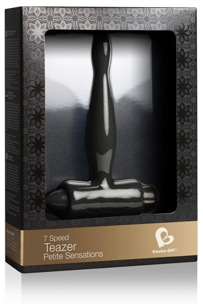 Rocks Off 4.8" Tapered Silicone Butt Plug with Removable Bullet