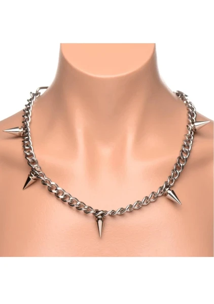 Master Series Punk Spiked Necklace