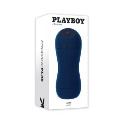 Sleeves Playboy Gusto Rechargeable Sucking Vibrating Stroker Navy