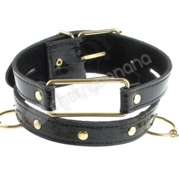 Fetish Fantasy Gold Collar & Nipple Clamps