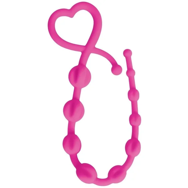 Curve Gossip Hearts n' Spurs Anal Beads - Magenta