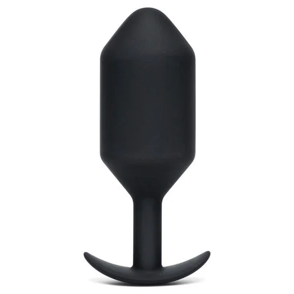 b-Vibe Snug Plug 7 XXXXL Silicone Weighted Butt Plug - Black