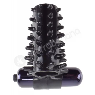 Fantasy C Ringz Black Vibrating Super Sleeve