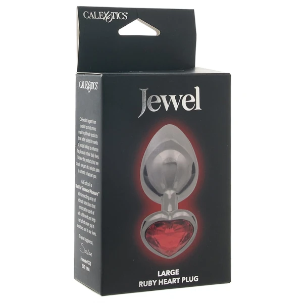 Jewel Large Ruby Heart Plug — image 6 of 6