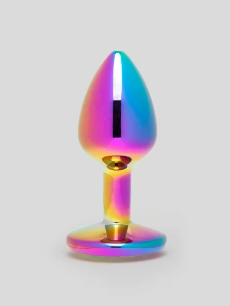 Lovehoney Jeweled Iridescent Metal Small Butt Plug 2.5 Inch