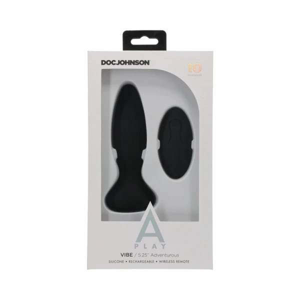 A Play Vibe Rechargeable Adventurous Anal Plug Remote Black — image 10 of 10